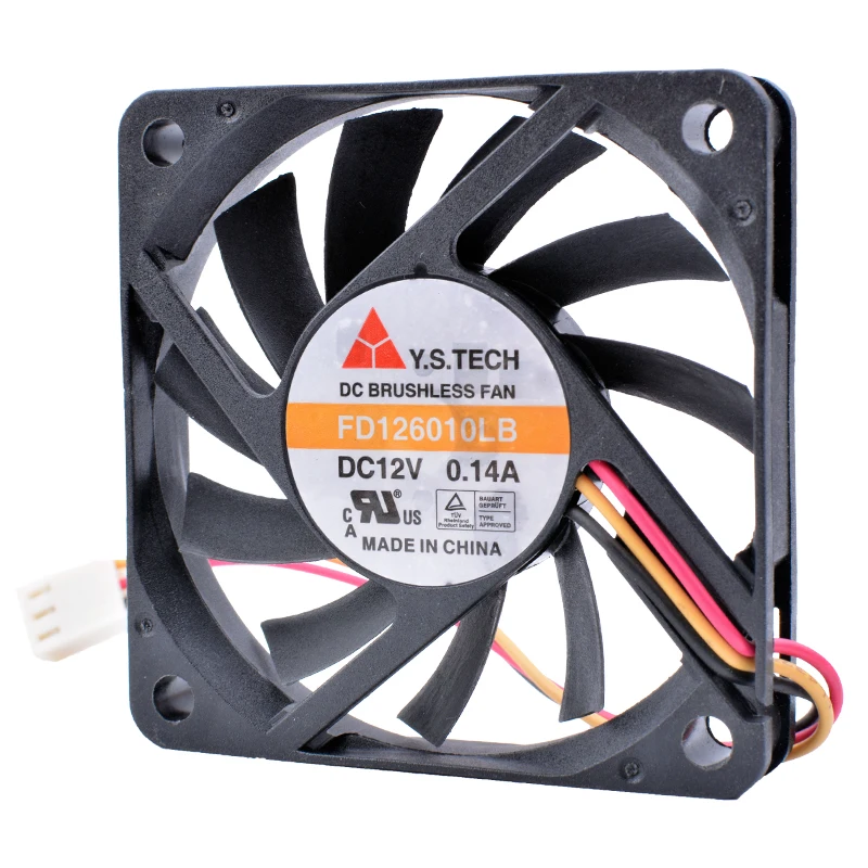 التبريد الثورة FD126010LB 6 سنتيمتر 60 مللي متر 6010 12 V 0.14A الكرة تحمل الكمبيوتر وحدة المعالجة المركزية 3pin الصامتة التبريد مروحة