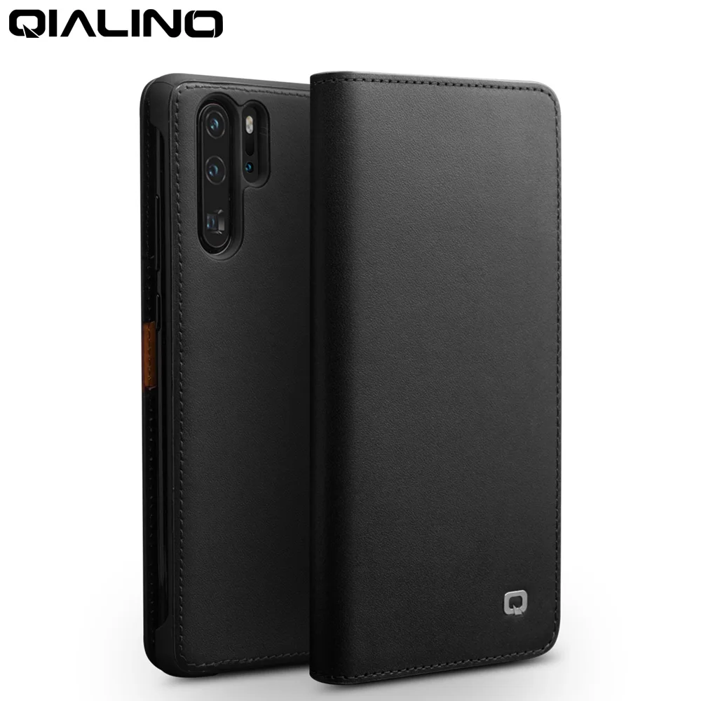 Модный чехол QIALINO из натуральной кожи с откидной крышкой для Huawei P30 6 1 дюйма