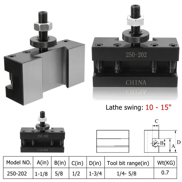 250-202 Quick Change BXA #2XL Tool Post Oversize 3/4” Boring Turning Holder Boring/Facing/Turning Holder For Lathes Tools