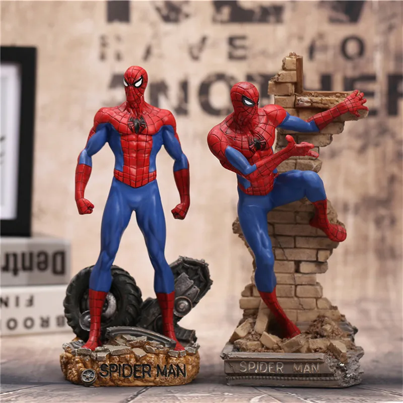 

30cm Spiderman iron man Captain America Brinquedos Anime Action Figure Toys Spider Man Collectible Model Toys For Children