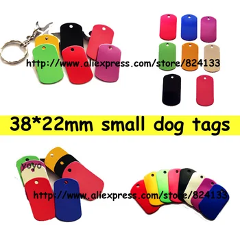 

38*22mm small dog pet cat tags,anodized aluminum pet id tags for dogs,free shipping