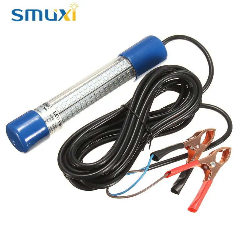 

Smuxi 8W Submersible LED Light Bulb Tube Green Underwater Boat Night Fishing Fish Attracting Light Squid Lamp DC12V~24V IP68