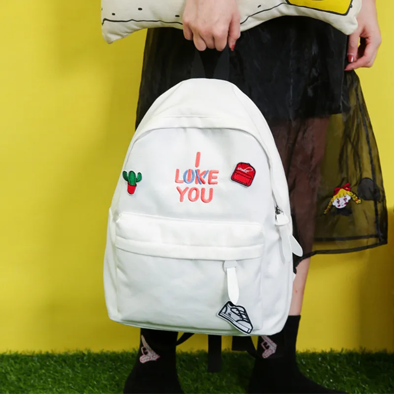 Корейский стиль милые девушки холст рюкзаки японский студент Kawaii школьные сумки мило Мори путешествия повседневные Рюкзаки Яркие сумки