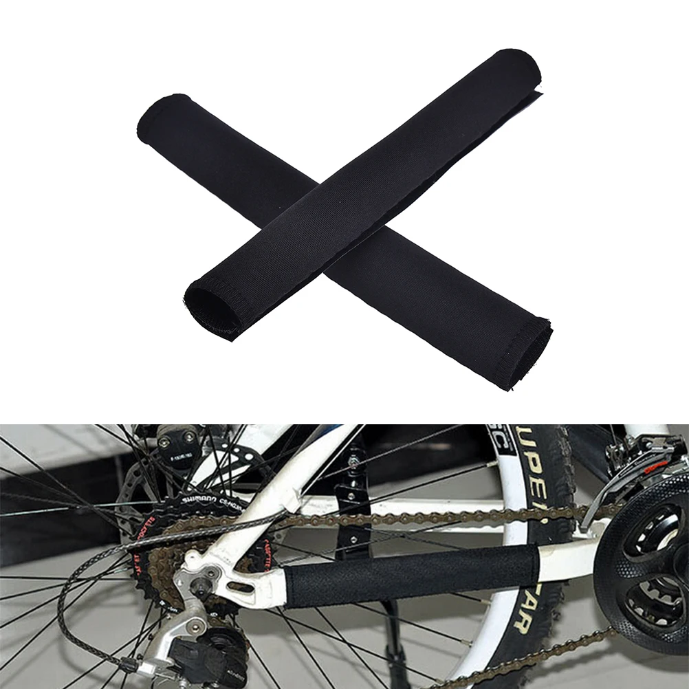 Wholesale 2Pcs New Black Bike Bicycle Cycling Chain Stay Frame