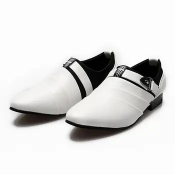

Nice Pop Fashion Man Brand Pointed Toe Men Leather Shoes Male Fashion Business Formal Shoes Flats Size 28-66