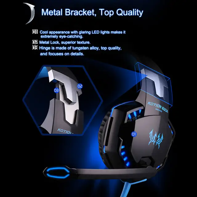 Online Shop Kotion Each G2000 Stereo Gaming Headphone Gamer