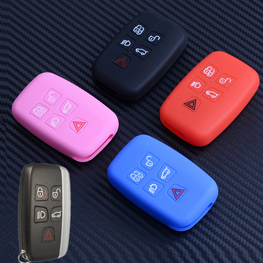 beler 1Pc Silicone Smart Key Cover Case Fob Shell Protective Fit For