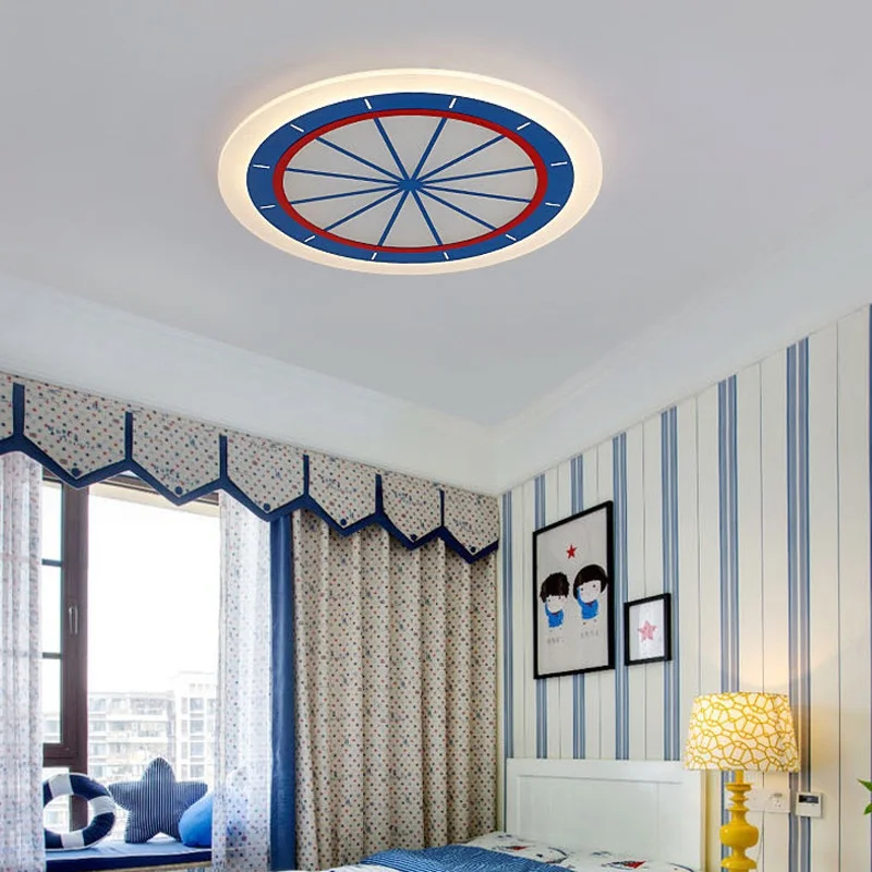 Круглые акриловые светодиодные потолочные светильники для детей лампы спальни