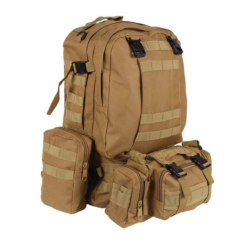 

55L Molle Combination Backpack Hiking Camping Mountaineer Military Backpack Outdoor Bag Tactical Trekking Rucksack Backpack Camo