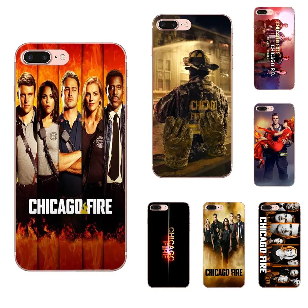 Для Apple iPhone 4 4S 5 5C 5S SE 6 6S 7 8 Plus X XS Max XR Мягкий ТПУ протектор Chicago Fire | Мобильные
