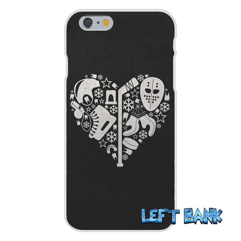Тонкий силиконовый чехол I Love ice hockey для IPhone X XR XS MAX 4 4s 5 5S 5C SE 6 S 7 8 Plus|Чехлы-накладки|