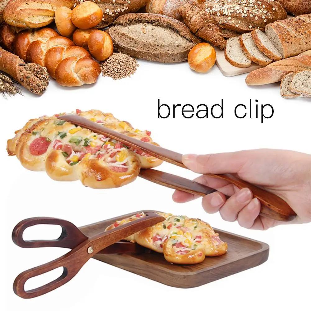 

Wooden Food Clips Toast Tongs Toaster Bacon Clamp Sugar Ice Tea Tong Salad Kitchen Clipping Tool