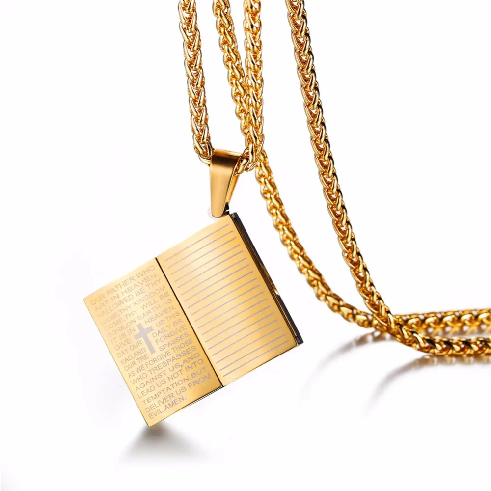 Jesus Blue Holly Bible Necklace Image 2