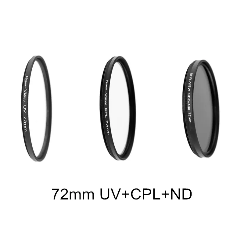 3PCS/Lot 77mm CPL Circular Polarizing Filter+ ND Neutral Density+ UV