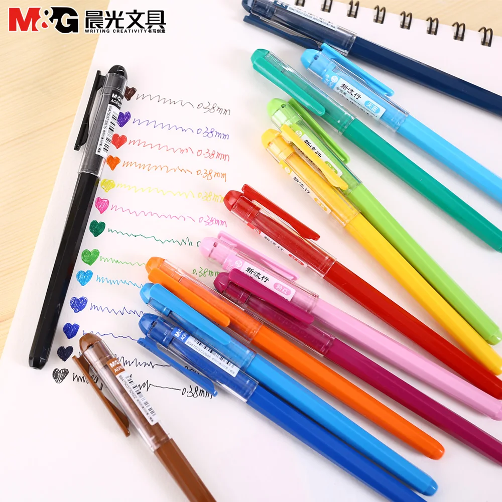 M& G AGP62403 Ручка-роллер гелевая чернильная ручка 0,38 мм 13 цветов канцелярские принадлежности для офиса и школы