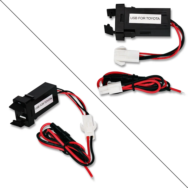 Автомобильное зарядное устройство с двумя USB портами 12 В 24 2 1 А|usb for toyota|auto socketusb