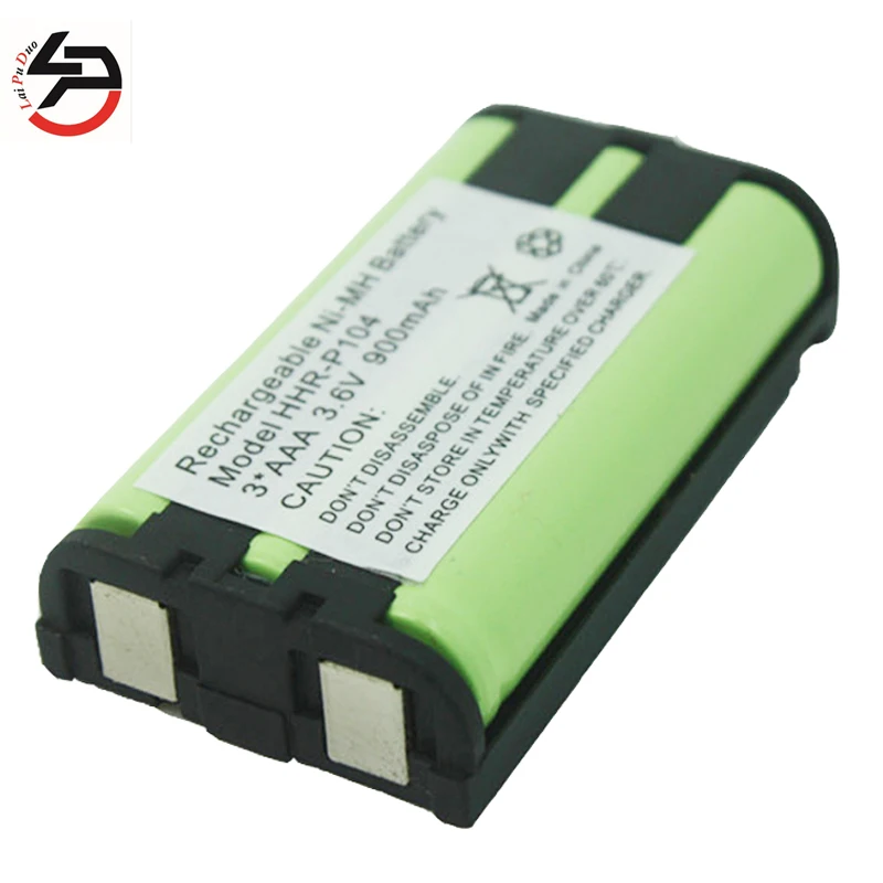 2pcs For Panasonic HHR P104 Cordless Phone Battery 3.6V 900mAh Ni MH