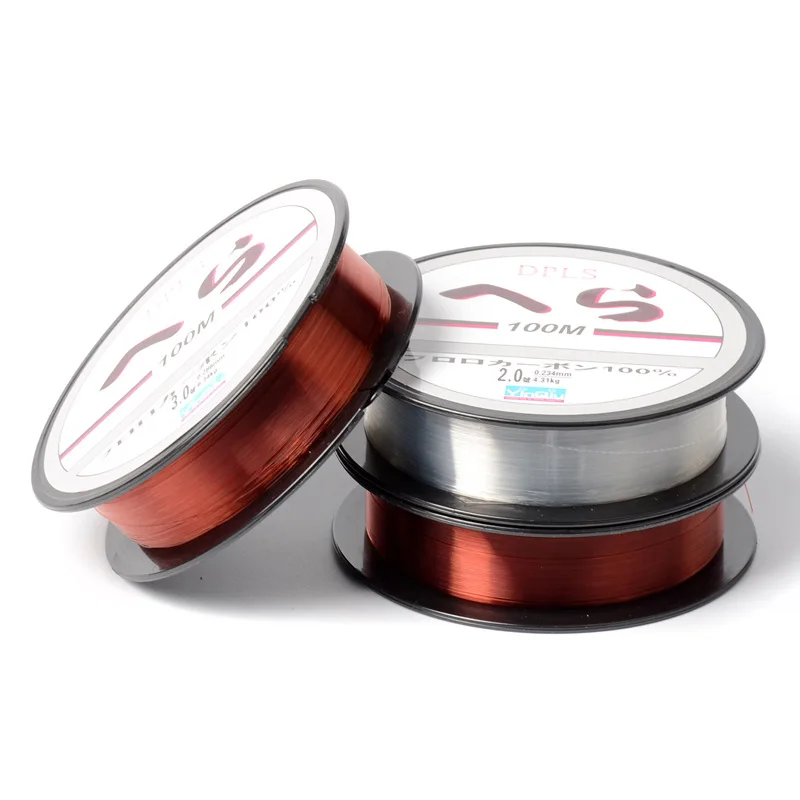 Buy 100M Fluorocarbon Fishing Line Carbon Fiber Leader