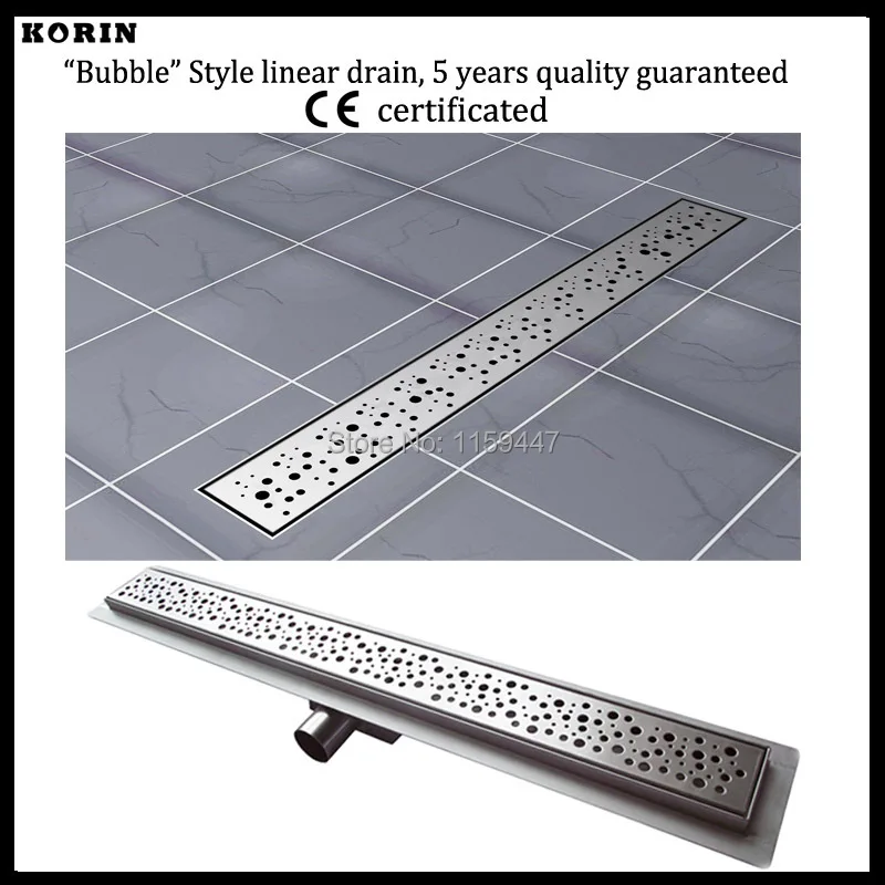 

500mm "BUBBLE" Style Stainless 304 Linear Shower Drain, Horizontal Drain, Floor Waste, Deodorant floor drain, Shower Channel