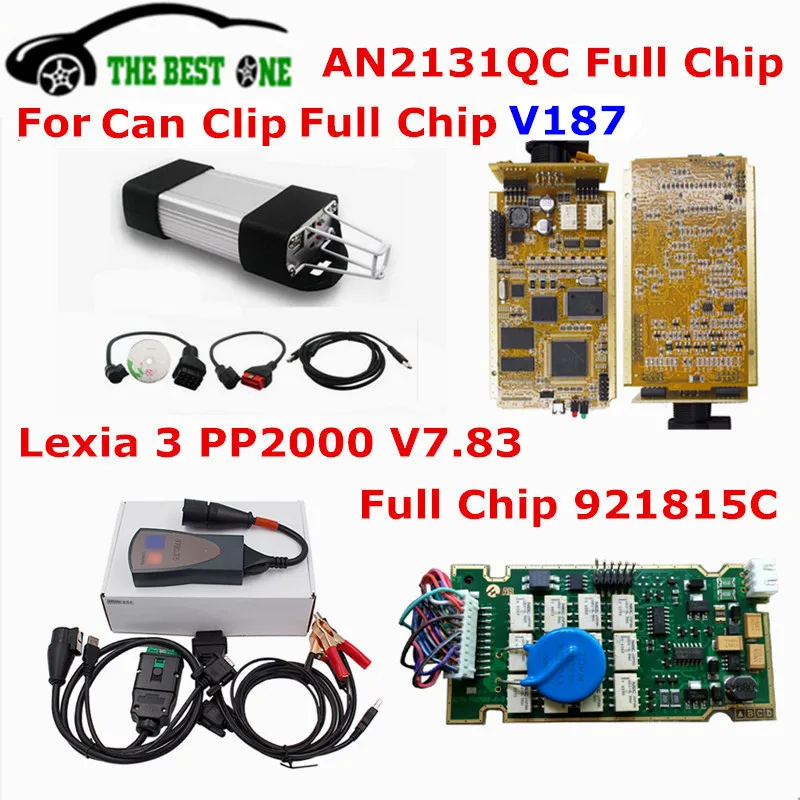

Full Chip Lexia 3 PP2000 FW 921815C Diagbox V7.83 + For Can Clip Full Chip V188 AN2131QC Lexia3 V48 For Peugeot&Citroen DHL Free