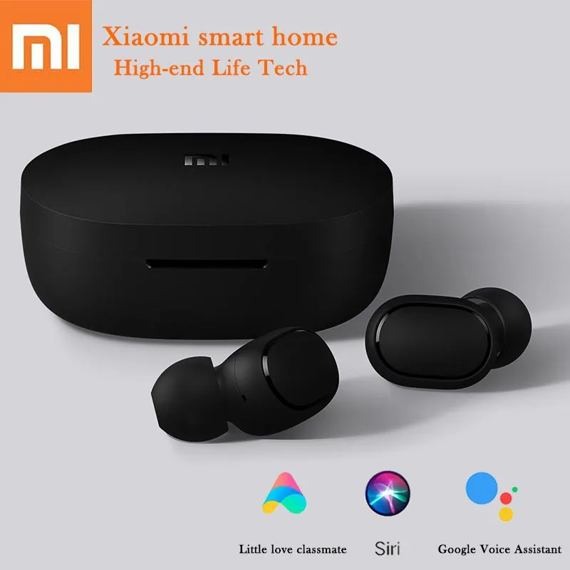 Беспроводная гарнитура Xiaomi Redmi AirDots Bluetooth с языковым управлением затычки для ушей
