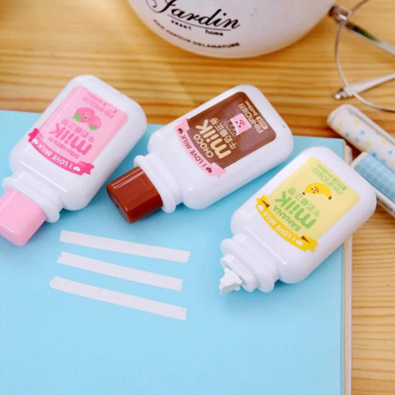 1 креативная миниатюрная бутылочка для молока коррекция с хобби Канцтовары коррекция офиса с случайными цветами