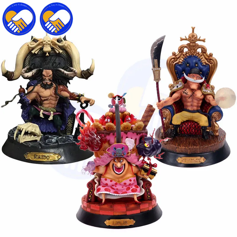 

NEW Arrivals Anime One Piece Kaido Four Emperors White Beard Big MoM 15-24cm PVC Action Figure Model Doll Toys Free Shipping