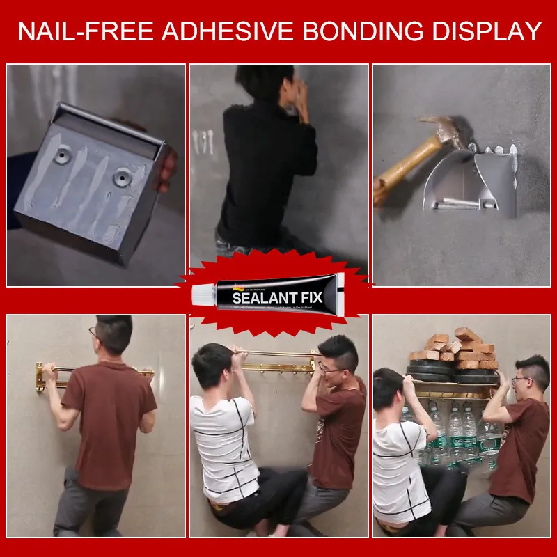 

Strong 6ml Glass Glue Silane Polymer Metal Adhesive SEALANT FIX Nail-Free and Odorless Plastic Strong Quick-drying Glass Glue