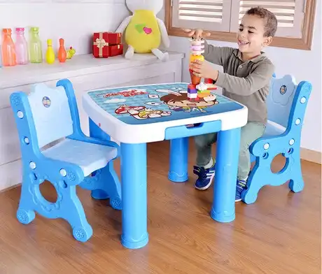 kids table with two chairs