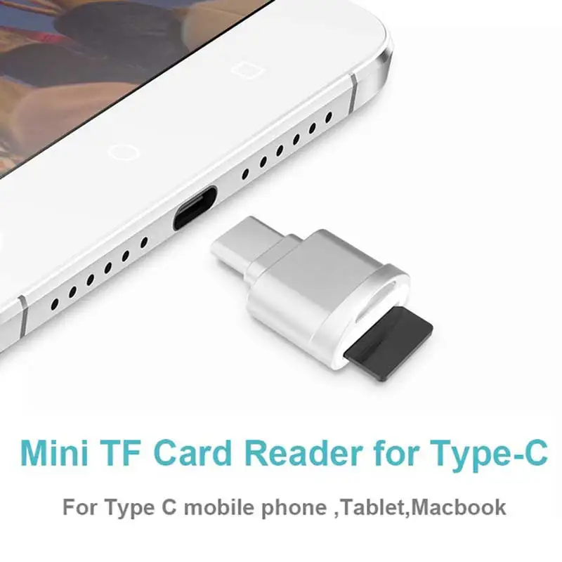 Ingelon Тип C-TF USB 3,1 Micro SD TF устройство чтения карт памяти Microsd адаптер для Macbook или смартфон с Тип c OTG