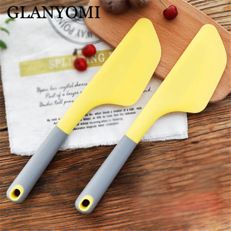  New Big Size Silicone Spatula Butter Scraper Heat-Resistant Cake Cream Knife Batter Mixer Baking Pa
