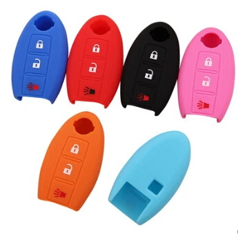 

ACCESSORIES 3 BUTTONS SILICONE SMART KEY COVER FOB CASE FIT FOR NISSAN TITAN QUEST XTERRA ARMADA FRONTIER PATHFINDER REMOTE