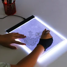 A5 Formato Tre Livello Dimmable Ha Condotto La Luce Pad Tablet Strumenti Accessori per la Pittura Diamante di Protezione Degli Occhi per il Diamante Ricamo