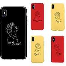 Euphoria Boys KPOP Mans мягкий силиконовый черный чехол для телефона чехол для iPhone 5 5S SE 6 6s 7 8 plus X Xs XR MAX kim namjun seokjin