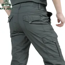 Быстросохнущая повседневные штаны для мужчин для летние армейские Военная Униформа дышащие легкие водостойкие мужские брюки, тактические