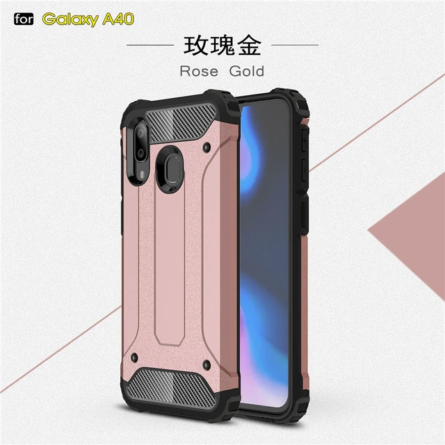 Phone Funda For Samsung Galaxy A40 Case Cover Anti-knock Soft Silicone +  Hard Plastic Case For Samsung A40 Coque A40 SM-A405F _ - AliExpress Mobile