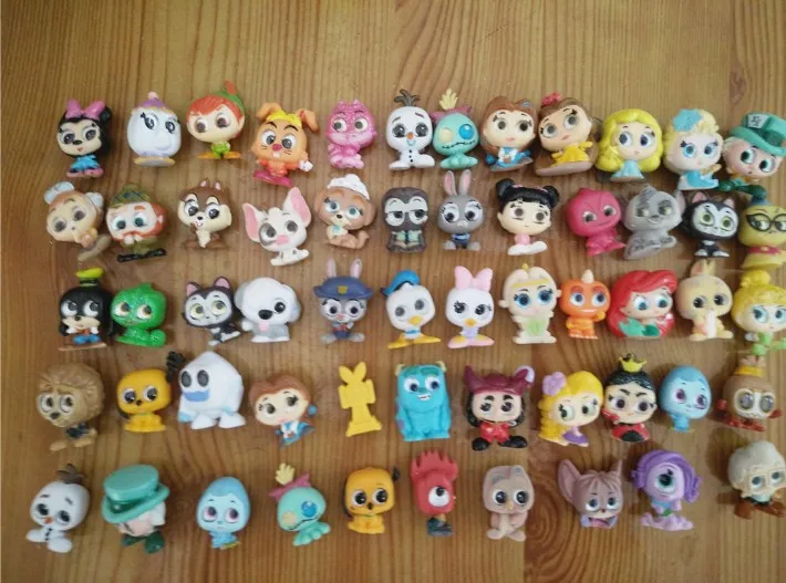 

50pcs Cartoon Mini Figures Toy Scrump Minnie Figaro with Big Eyes Model Doll