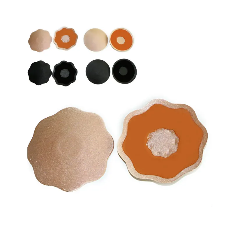 1Pair Sexy Silicone Breast Petals Nipple Cover Stickers Invisible Bra Pasties Pad Push Up Stick On Bra Accessories Soutien Gorge 1
