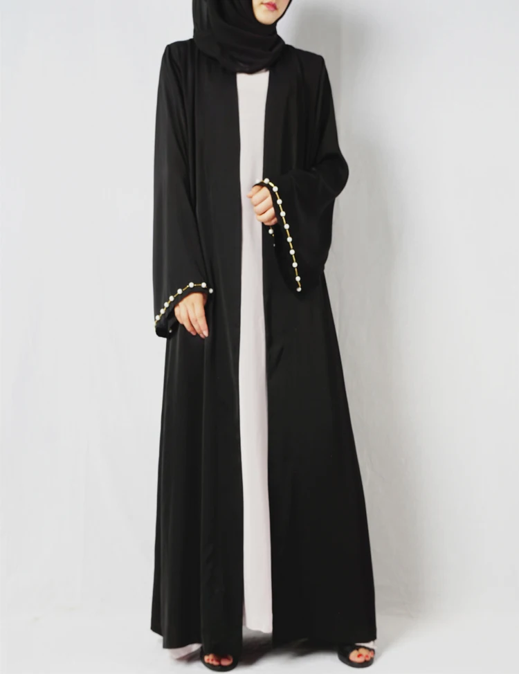 Бисер мусульманское платье-Абая в мусульманская одежда для Дубай Костюмы Для женщин джилбаба Djellaba халат мусульманин турецкий Baju халат кимоно кафтан