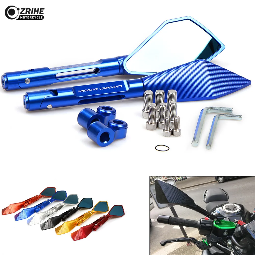 Motorcycle Rearview Mirrors ATV Sports Glass Rear View Side Mirror for