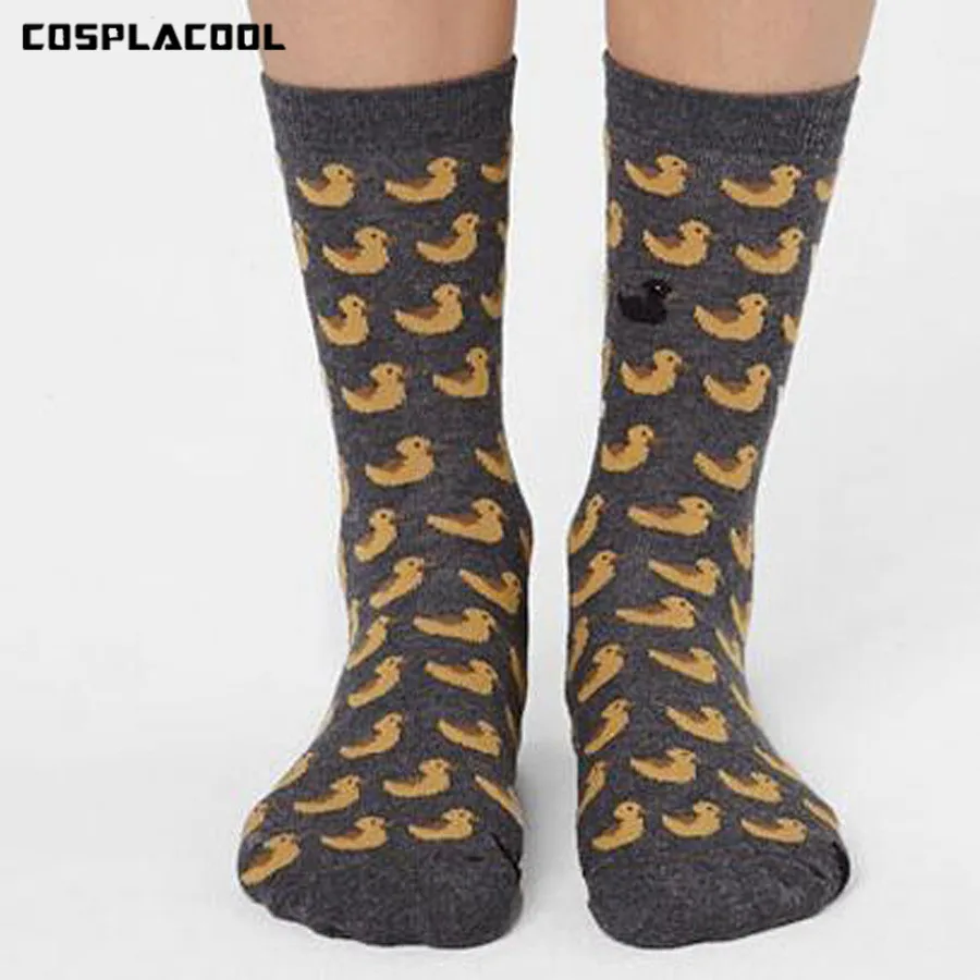 [COSPLACOOL] Милые Носки с рисунком кролика для женщин дизайн модные повседневное Calcetines Mujer дышащие забавные носки унисекс