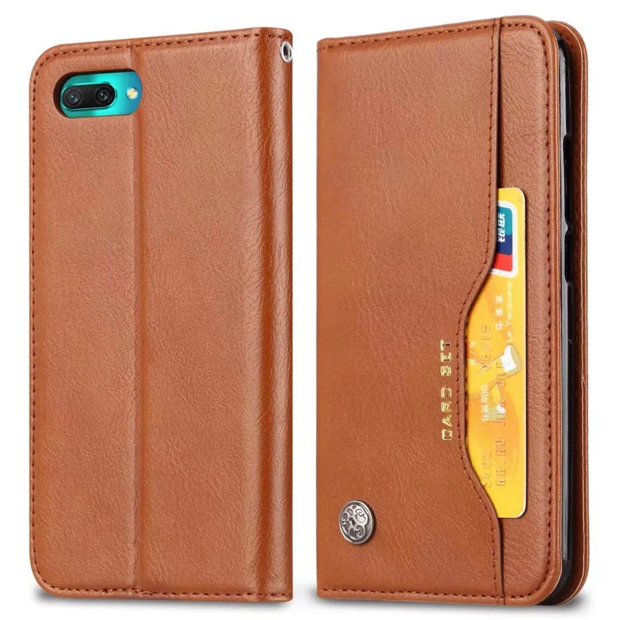 

Wallet Credit Card Slot Flip Cover Leather Case For Huawei Honor 10 Anti-knock Phone Cases