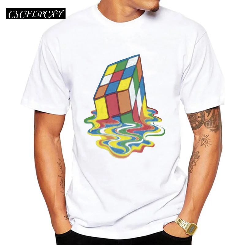 Printed-Cube-2017-Casual-Short-T-shirts-Men-Fashion-Printed-Tops-Men-s-Tee-Shirt