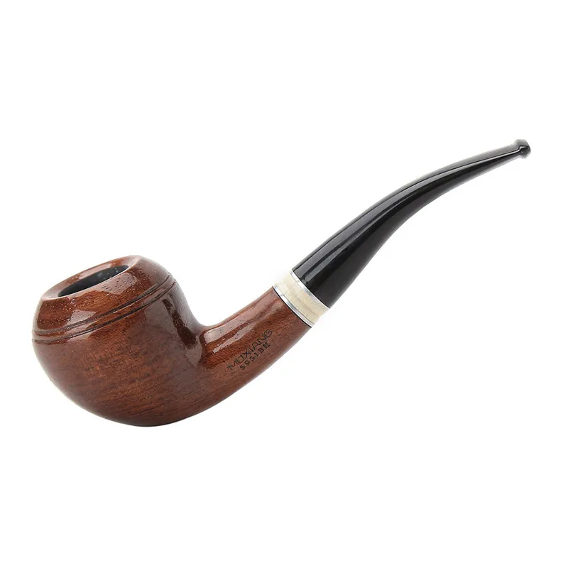 

Muxiang Smoking Pipe Rose wooden Tobacco Pipe 9mm Filter Handmade 10 clearing tools free ship (wood rack not included) ad0041
