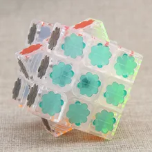 MoYu Mofang классная 3x3x3 Кристальный куб кольцо скоростной куб черный/прозрачный пазл Скорость Куб пазл игрушки для детей