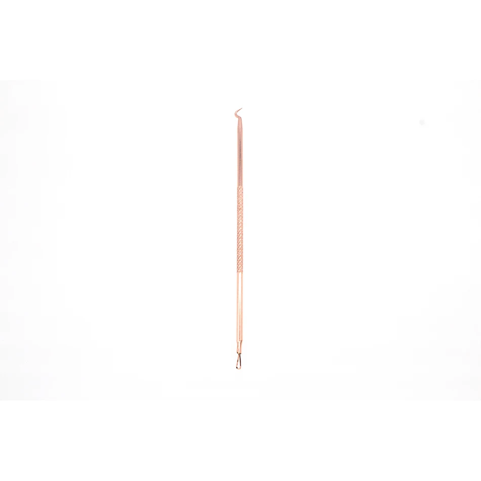 02ULECHQING 5 PCS Rose Gold proactive acne Esthetician Quality Blemish Extractors blackhead remover cleanser With Packing boxes