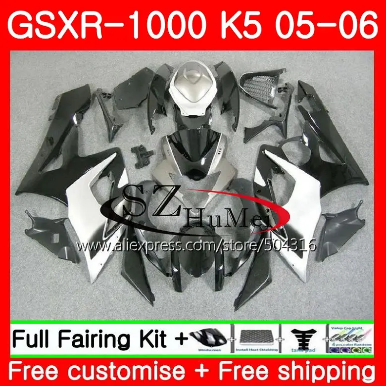 gloss black Bodywork For SUZUKI GSX-R1000 K5 GSXR1000 05 06 Body 37HS9 GSXR-1000 GSXR 1000 05 06 GSX R1000 2005 2006 Fairings 06-gsxr-1000-fairings : image gloss black Bodywork For SUZUKI GSX-R1000 K5 GSXR1000 05 06 Body 37HS9 GSXR-1000 GSXR 1000 05 06 GSX R1000 2005 2006 Fairings 06-gsxr-1000-fairings