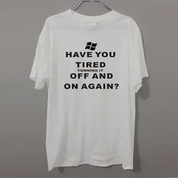 Модный бренд IT crowd DIY Мужская футболка с коротким рукавом Хлопок круглый воротник белый серый черный программист футболка
