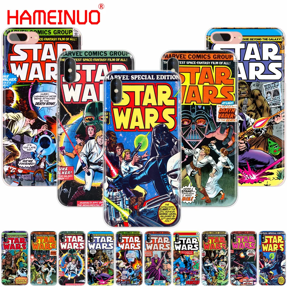 

HAMEINUO star wars marvel comics cell phone Cover case for iphone 6 4 4s 5 5s SE 5c 6 6s 7 8 X plus
