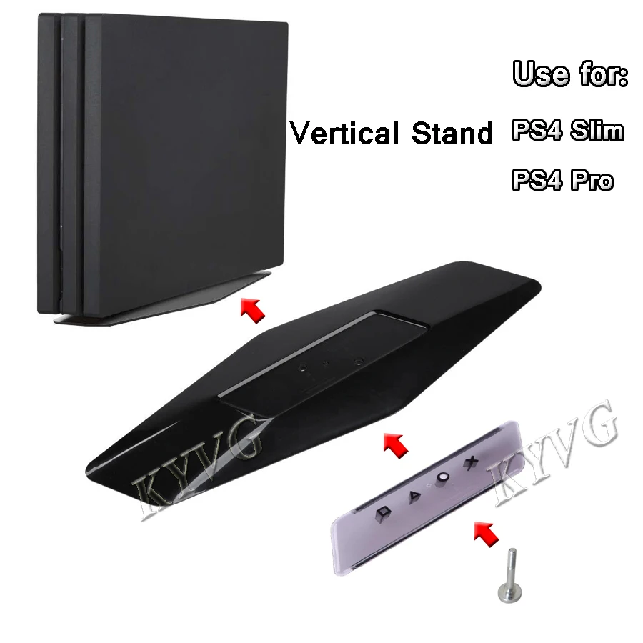 Консоль PS4 Slim/Pro универсальная 2 в 1 вертикальная подставка держатель для консоли